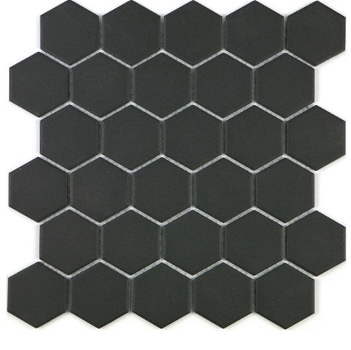 G51 헥사곡 육각 F- BLACK 벽 바닥 타일